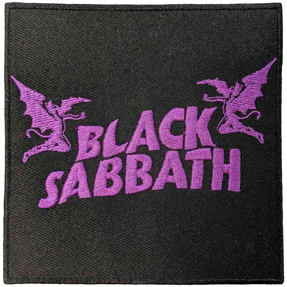 Black Sabbath - Wavy Logo & Daemons Patch - Schwarz